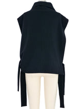 Issey Miyake Side Tie Turtleneck Top arcadeshops.com