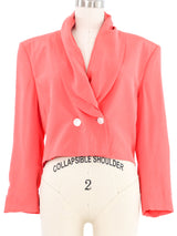 Genny Coral Cropped Jacket Jacket arcadeshops.com