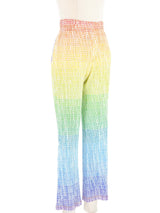 Issey Miyake Pleats Please Rainbow Logo Pants Bottom arcadeshops.com