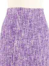 1996 Prada Purple Tweed Mini Skirt Bottom arcadeshops.com