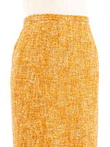 1996 Prada Orange Tweed Skirt Bottom arcadeshops.com