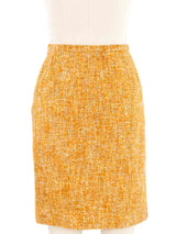 1996 Prada Orange Tweed Skirt Bottom arcadeshops.com