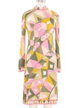 Emilio Pucci Long Sleeve Printed Dress Dress arcadeshops.com