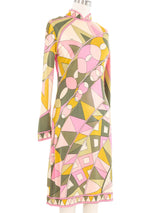 Emilio Pucci Long Sleeve Printed Dress Dress arcadeshops.com