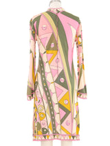 Emilio Pucci Long Sleeve Printed Dress Dress arcadeshops.com