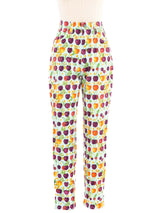 Versace Jeans Couture Cherry Printed Denim Bottom arcadeshops.com