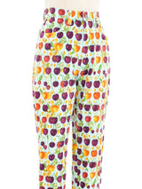 Versace Jeans Couture Cherry Printed Denim Bottom arcadeshops.com