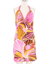 2003 D&G Floral Halter Dress Dress arcadeshops.com