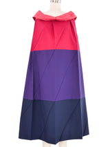Issey Miyake Colorblock Pleated Tent Dress Dress arcadeshops.com