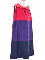 Issey Miyake Colorblock Pleated Tent Dress Dress arcadeshops.com