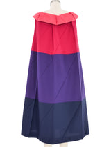 Issey Miyake Colorblock Pleated Tent Dress Dress arcadeshops.com