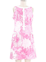 1960s Lilly Pulitzer Floral Mini Dress Dress arcadeshops.com