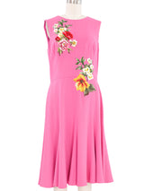 Dolce & Gabbana Floral Applique Sleeveless Dress Dress arcadeshops.com