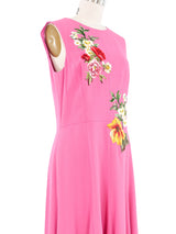 Dolce & Gabbana Floral Applique Sleeveless Dress Dress arcadeshops.com