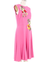 Dolce & Gabbana Floral Applique Sleeveless Dress Dress arcadeshops.com