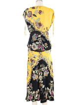 2003 Roberto Cavalli Silk Chinoiserie Ensemble Suit arcadeshops.com