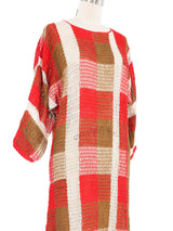Plaid Crochet Dress Dress arcadeshops.com