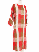 Plaid Crochet Dress Dress arcadeshops.com