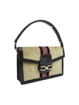 Velour Stripe Handbag Accessory arcadeshops.com