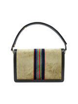 Velour Stripe Handbag Accessory arcadeshops.com