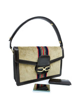 Velour Stripe Handbag Accessory arcadeshops.com