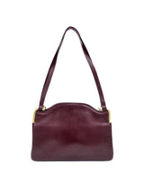 Burgundy Suede And Snakeskin Handbag Accessory arcadeshops.com