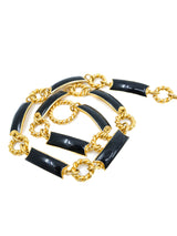 Gucci Black Enamel Chain Belt Accessory arcadeshops.com