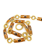 Gucci Enamel Logo Accented Chain Belt Accessory arcadeshops.com