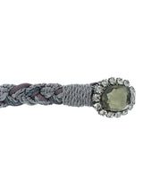 Gray Rhinestone Buckle Rope Belt Accessory arcadeshops.com
