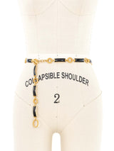 Gucci Black Enamel Chain Belt Accessory arcadeshops.com