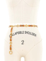 Gucci Enamel Logo Accented Chain Belt Accessory arcadeshops.com