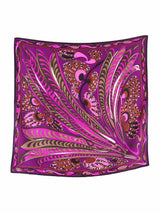 Pucci Purple Op Art Printed Silk Scarf Accessory arcadeshops.com