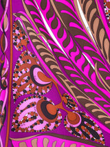 Pucci Purple Op Art Printed Silk Scarf Accessory arcadeshops.com