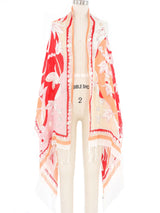 Emilio Pucci Floral Linen Scarf Accessory arcadeshops.com