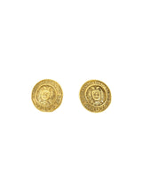 Chanel Crested Logo Button Earrings Accessory arcadeshops.com