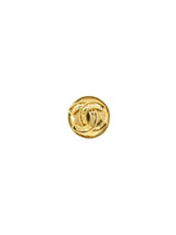 1994 Chanel Oversized Logo Button Earrings Accessory arcadeshops.com