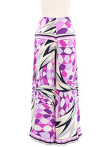 Emilio Pucci Printed Pleat Trim Trousers Bottom arcadeshops.com