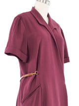 Hermes Belted Wrap Shirt Dress Dress arcadeshops.com