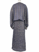 Laura Biagiotti Metallic Caftan Dress arcadeshops.com