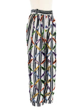 1991 Versace Velvet Pinstripe Cutout Trousers Bottom arcadeshops.com