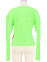 2001 Issey Miyake Pleats Please Face Print Top Top arcadeshops.com