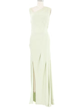 2007 Christian Dior Pale Green Bias Gown Dress arcadeshops.com