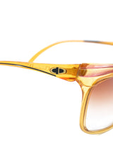 Christian Dior Peach Glitter Rectangular Sunglasses Accessory arcadeshops.com