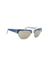 Michele Lamy Nana Blue Skinny Cateye Sunglasses Accessory arcadeshops.com