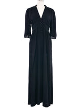 Ossie Clark Black Crepe Dress Dress arcadeshops.com