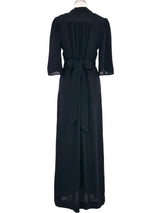 Ossie Clark Black Crepe Dress Dress arcadeshops.com