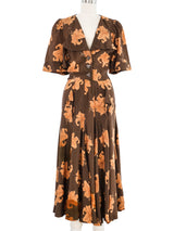 1970s Biba Tiger Lily Printed Shirt Dress Dress arcadeshops.com