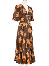 1970s Biba Tiger Lily Printed Shirt Dress Dress arcadeshops.com