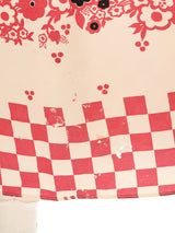 Ossie Clark Check Printed Open Front Dress Dress arcadeshops.com