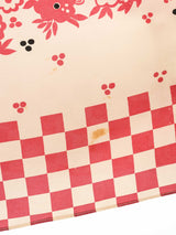 Ossie Clark Check Printed Open Front Dress Dress arcadeshops.com